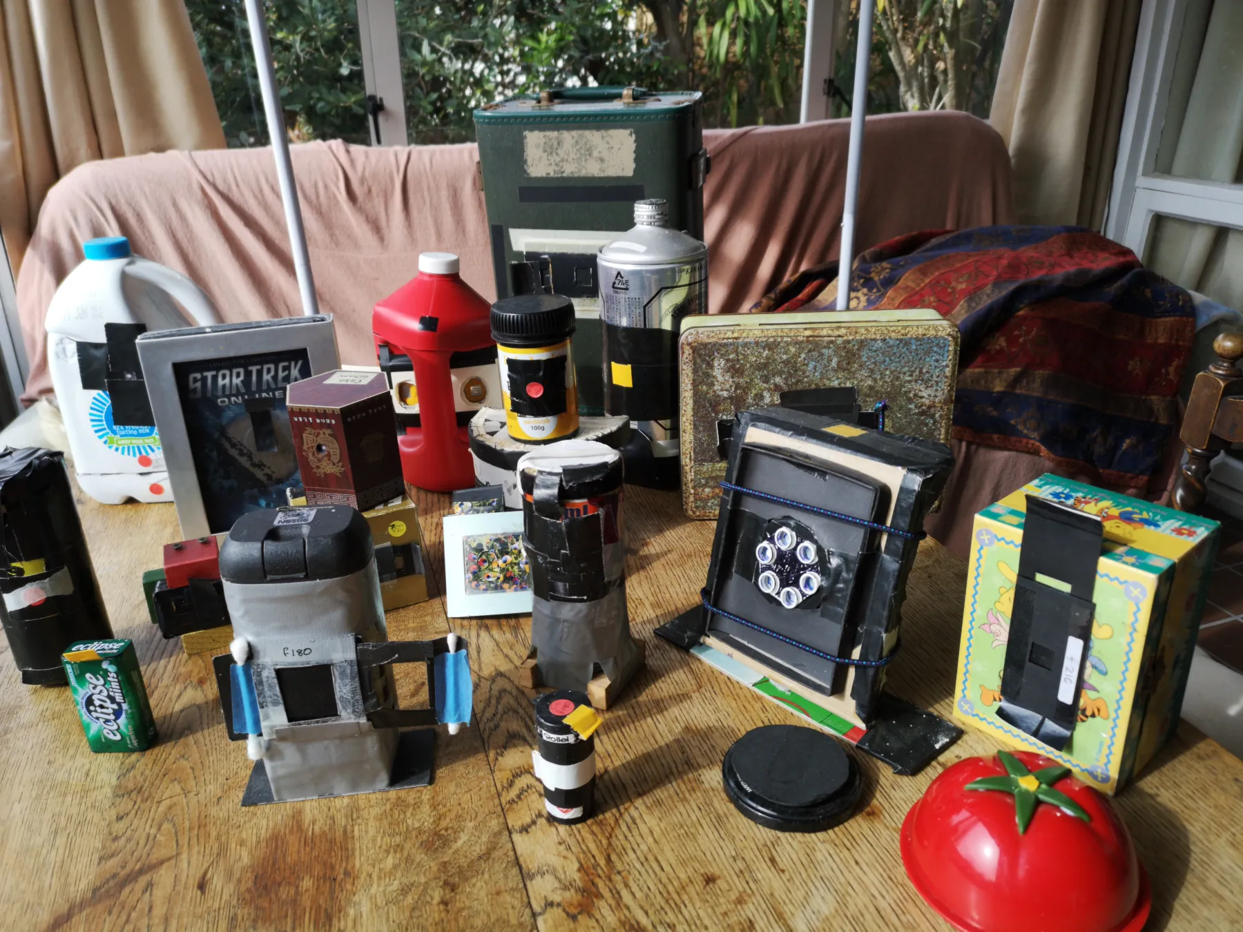 Pinhole camera setup
